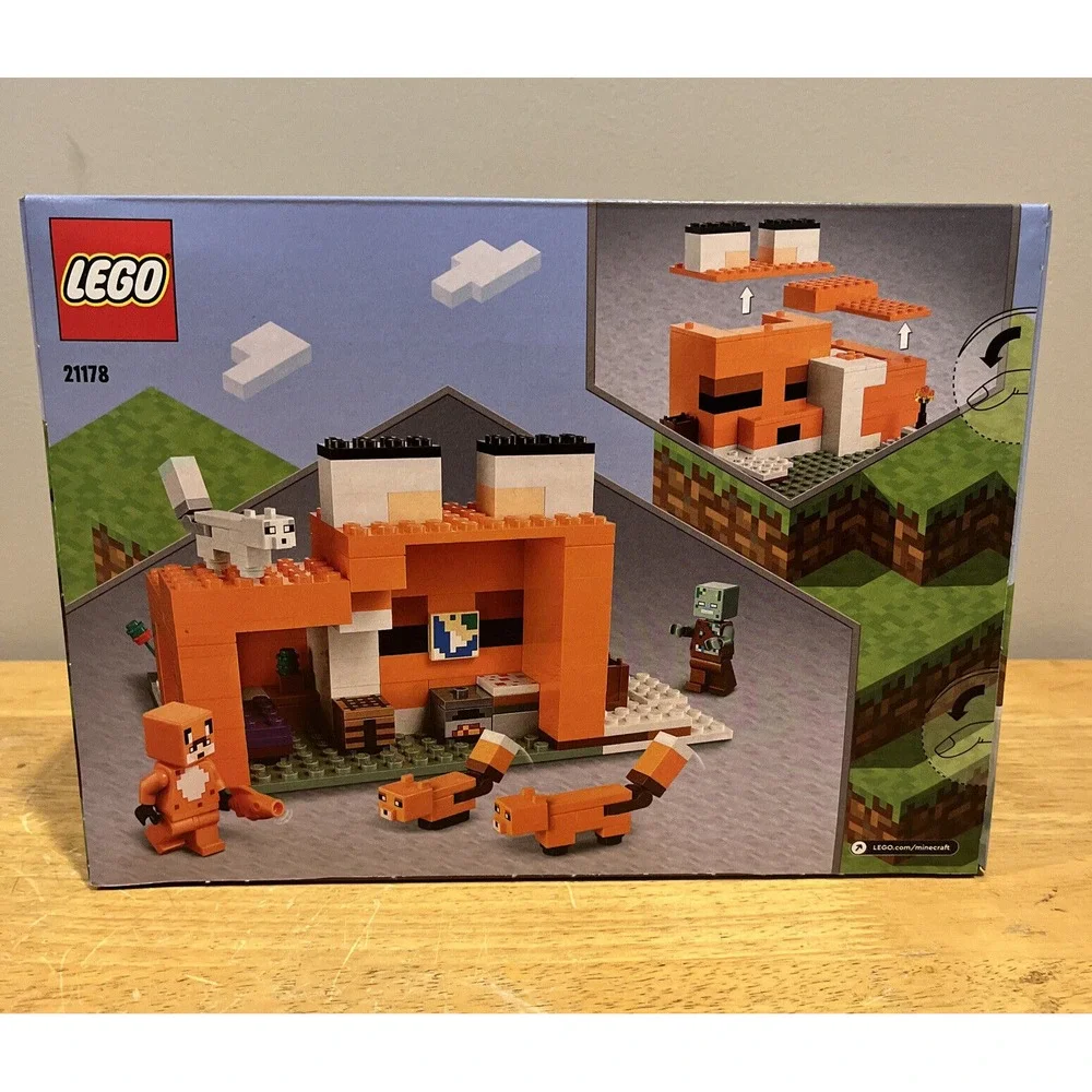 LEGO Minecraft The Fox Lodge 21178 Building‎ Toy 193 Pcs Ages 8+ New